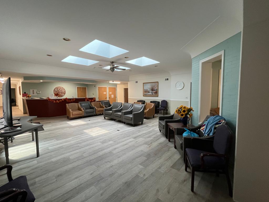 Spacious senior living space with natural light at Sycamore Estates Pittsburgh
